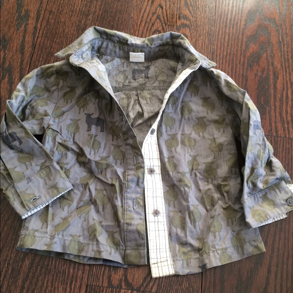 Egg baby button down